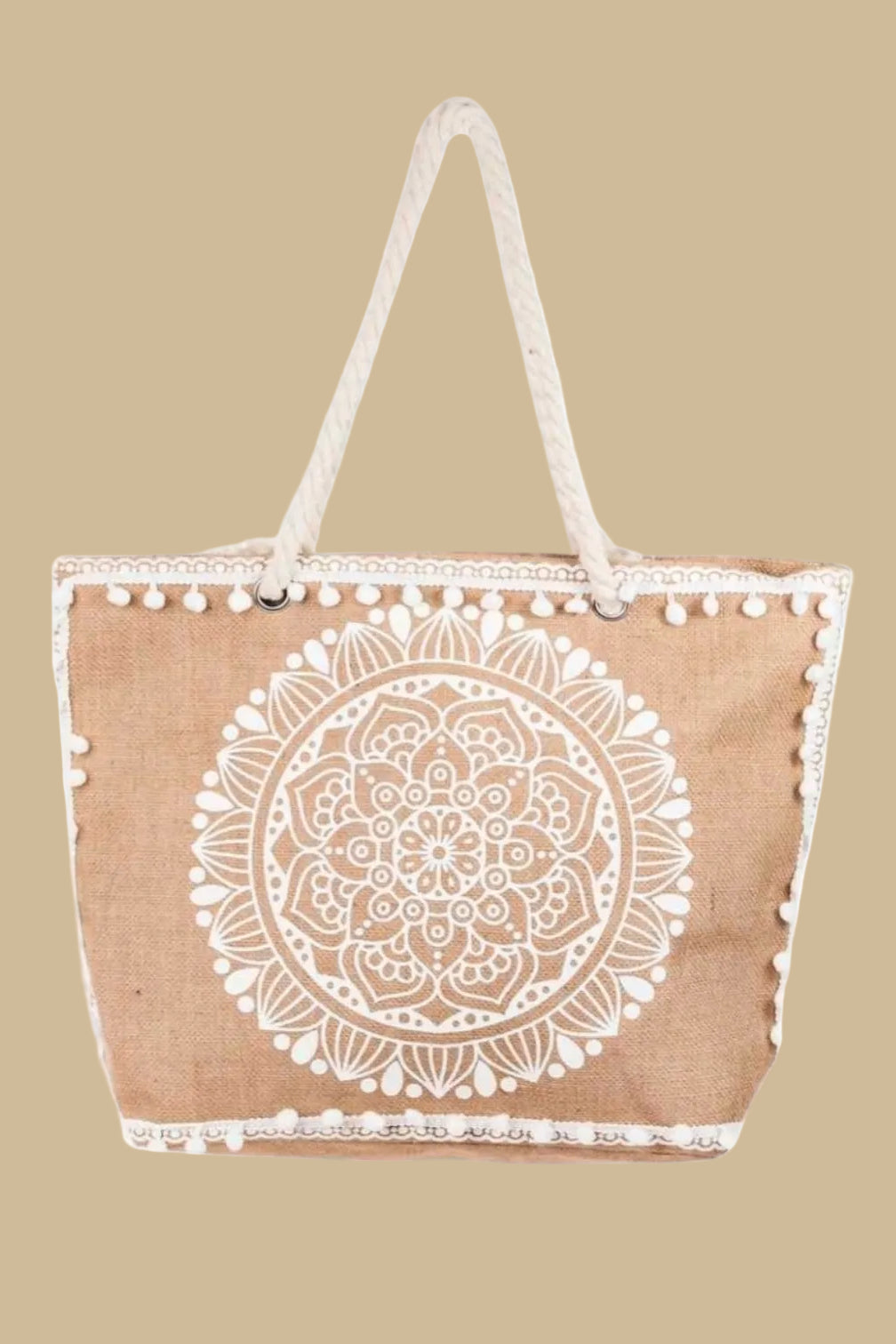 SOL SPIRIT BOHO FLORAL TOTE BAG