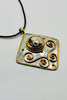 Duality Stone pendant necklace close up