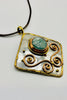 Green Harmony pendant necklace detail