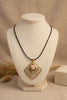Milky Way gemstone mixed metal pendant necklace