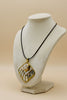 Sandstone Radiance mixed metal stone pendant necklace