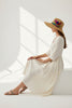 Floppy fedora straw hat with feather brooch design