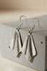Handmade Fan Kashi antique silver earrings