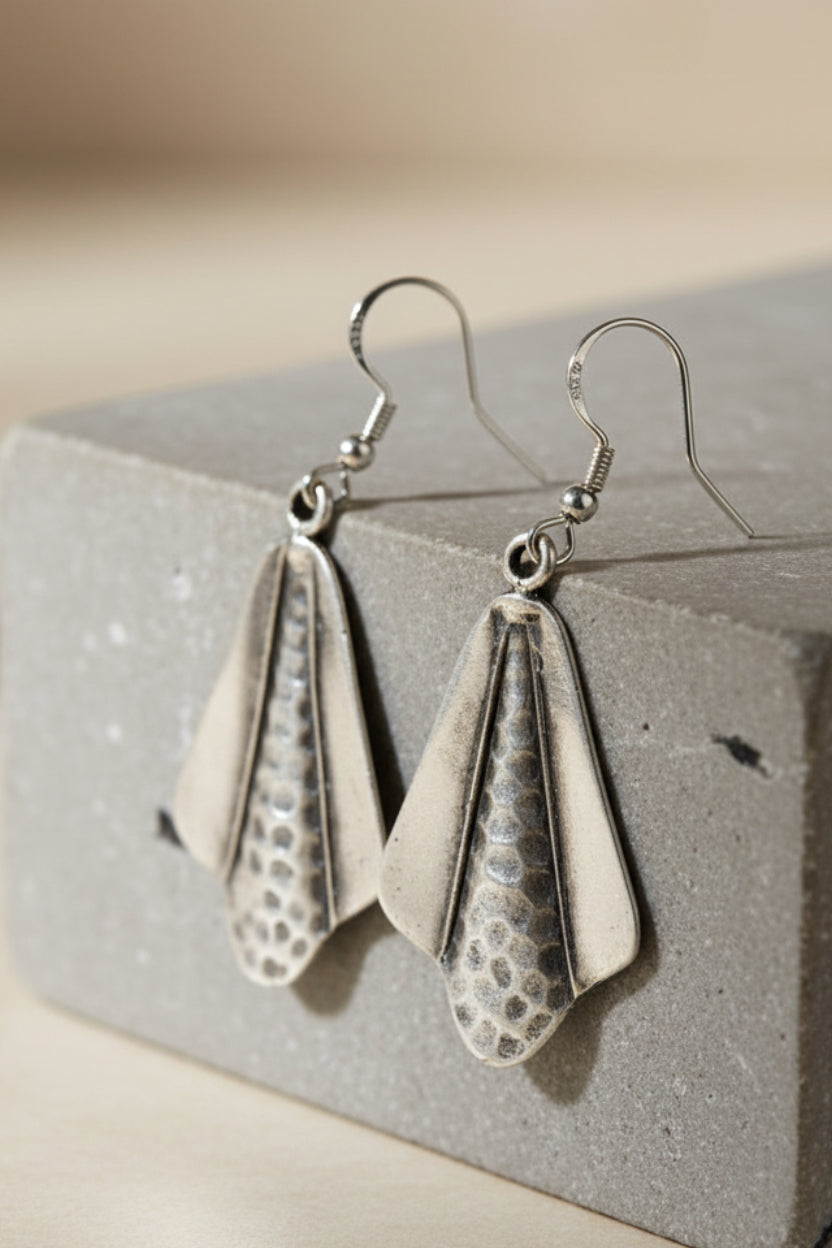 Hammered Horizon earrings