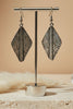 Western Tribal Arrow Head antique silver earrings