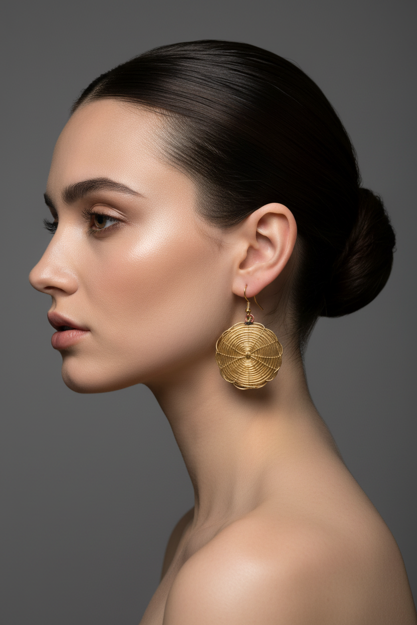 Golden Sentinel Earrings