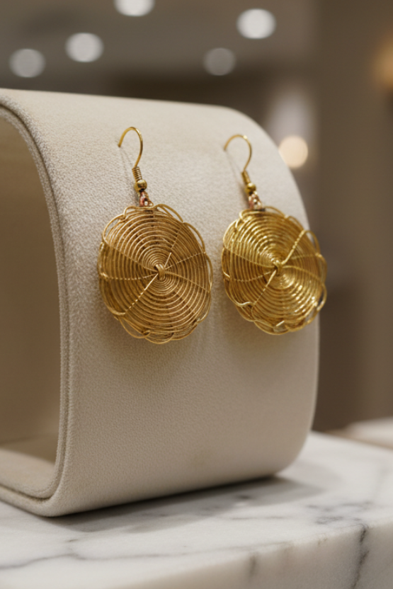 Golden Sentinel Earrings