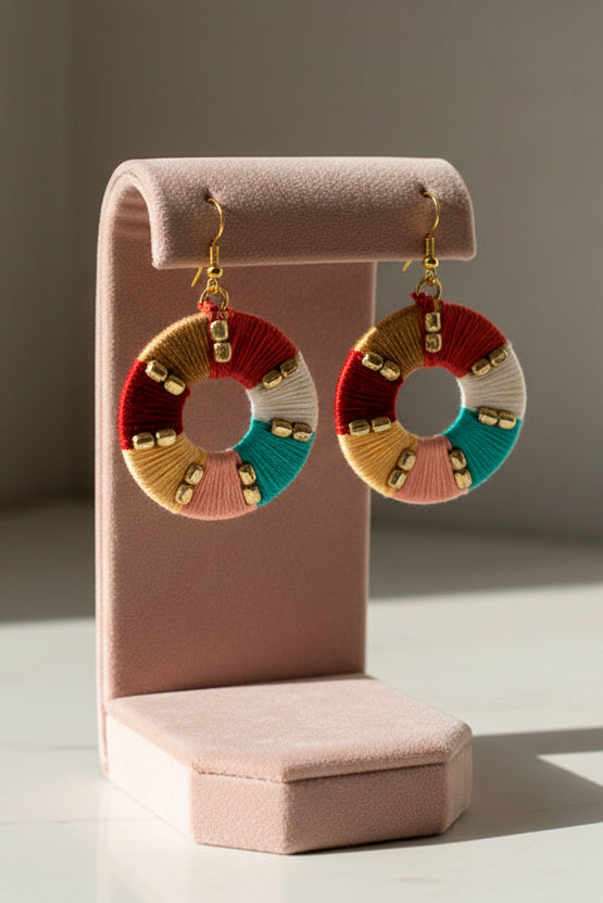 Threaded Treasure Hoops