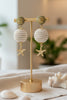 Sandy Shores statement raffia cotton wood earrings