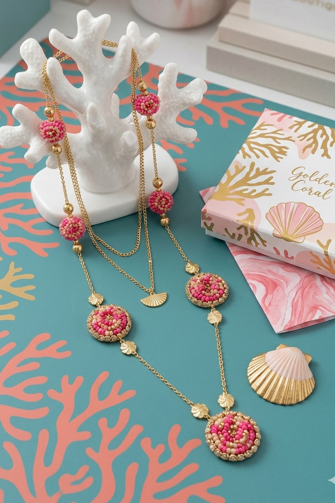 Coastal Candy cerise necklace