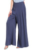 High-waist wide leg pants with pin tucks
