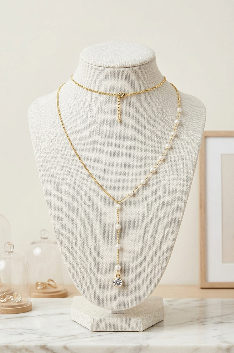 The Aurora Lariat Necklace