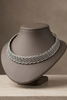 Basketweave choker necklace close up