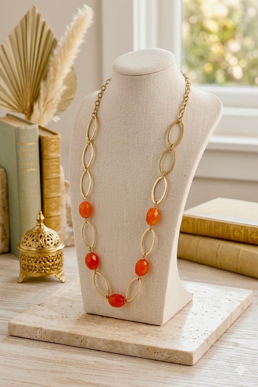 Carnelian Crush Necklace
