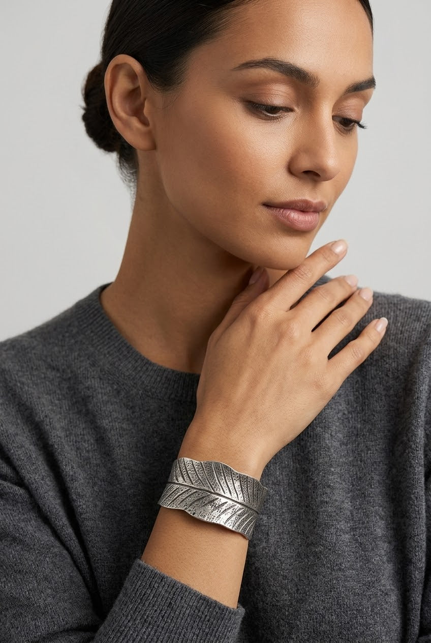 Silver Willow Leaf Bracelet