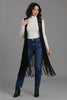 Festival crochet fringe boho vest
