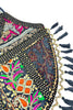 Embroidered beaded boho bag
