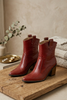 Ruby western boots with heel detail