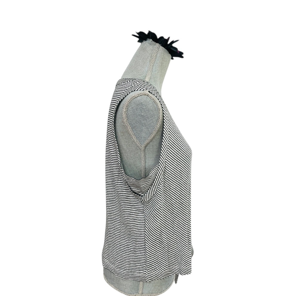 "THE EVERYDAY EDGE" RILEY STRIP TIE FRONT TANK TOP