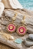 Coastal Candy cerise earrings