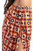 Geometric print off-shoulder top side view