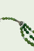 Jade aura sterling silver necklace