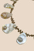 Sterling silver necklace with pearl and carved shell