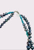 Midnight Tide necklace turquoise and pearl