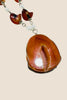 Baltic amber and agate geode statement necklace