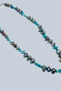 Turquoise jasper and baroque freshwater pearl necklace