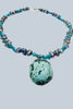Sterling silver coastal necklace with gemstones
