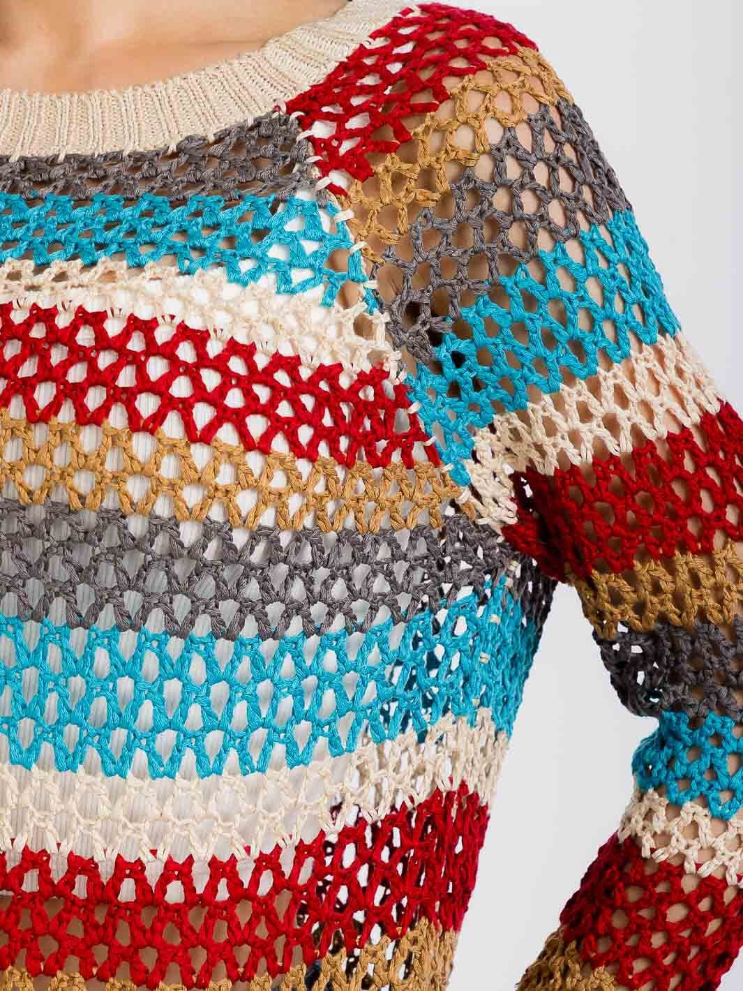 Carnival Stripe Pullover Sweater