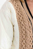 Cable puffer jacket back view