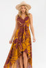 Sangria-toned flow dress