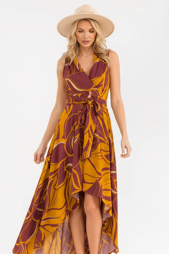 Sunset Sangria Flow Dress