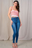 Cropped crochet tank top with resort styling