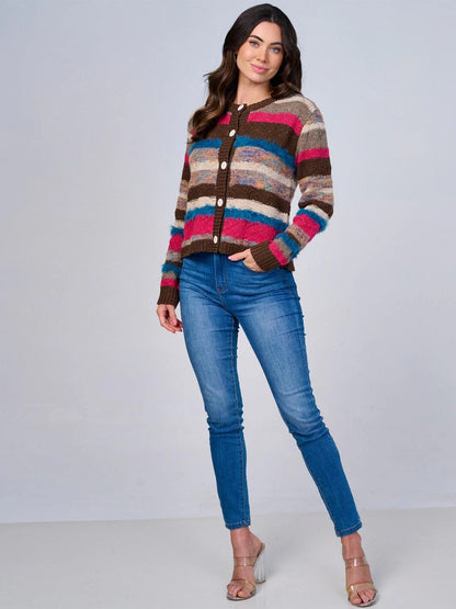 Paintbox Roux Stripes Sweater Cardigan