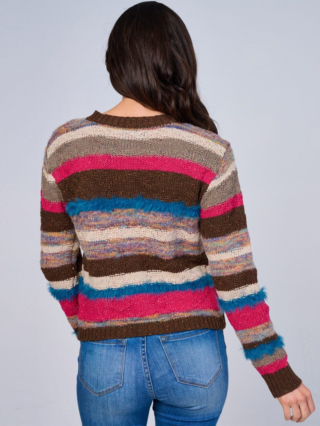 Paintbox Roux Stripes Sweater Cardigan