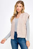 Cap sleeve knit cardigan back view