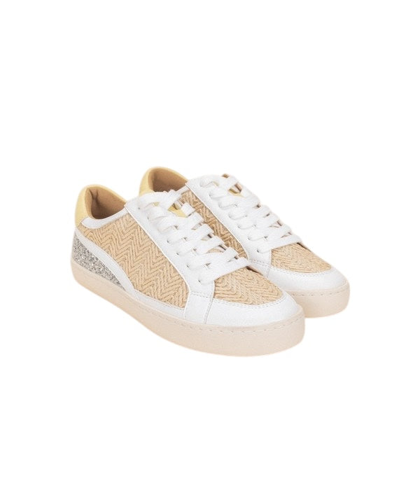 Yellow Sparkle Boho Harlow Sneakers