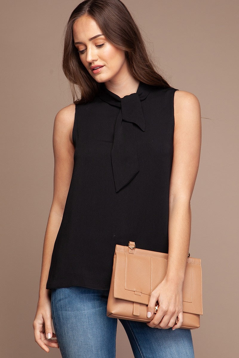 Urban Grace Neck Tie Sleeveless Top