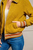 Retro Honey bomber jacket pocket detail