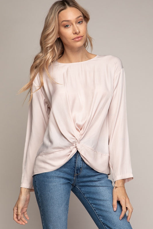 Twist & Whisper Long Sleeve Top