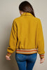 Zip-up sherpa bomber jacket