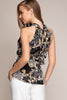 Wild Baroque print ruched peplum halter