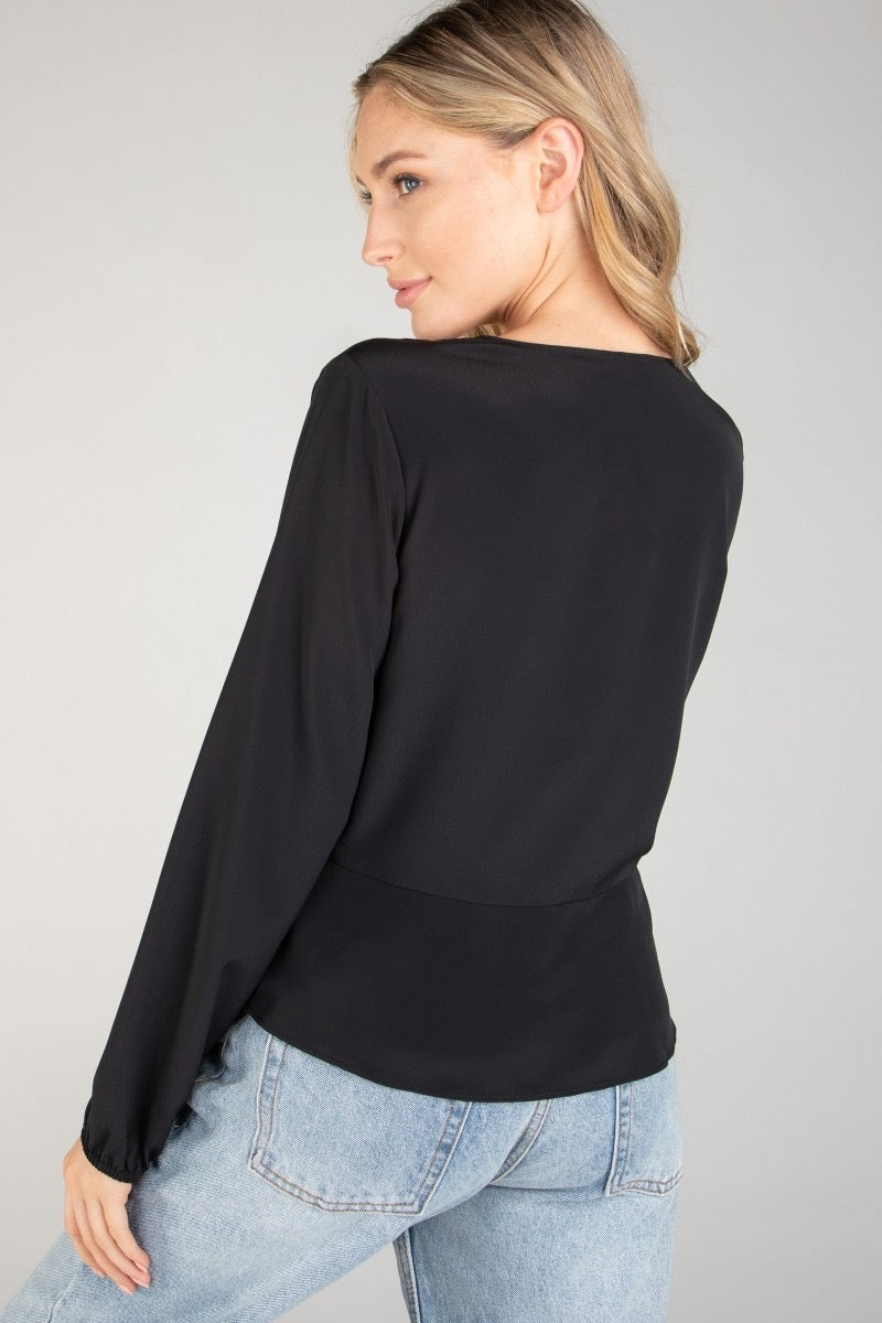 Velour Valley Peplum Blouse