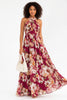 Bloom Theory halter floral maxi dress