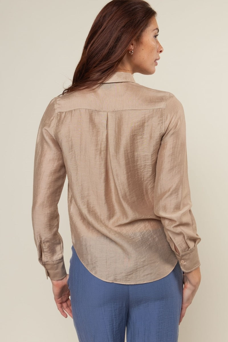 Modern Sheen Collard Shirt