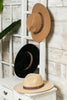 Cotton poly fedora hat front view