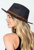 Vintage fedora in brown tie trim series
